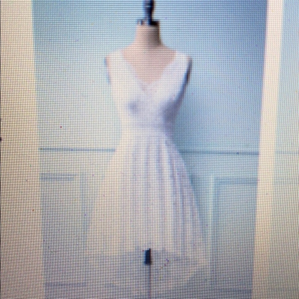 White on white lace dress
